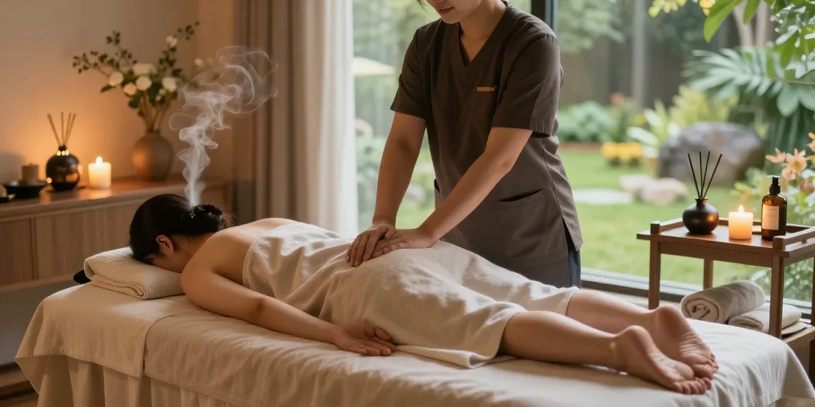 화성출장안마 treatment in a serene spa environment with relaxing ambiance and soothing atmosphere.