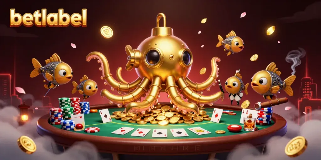 Experience thrilling bets at betlabel with a vibrant casino scene featuring poker excitement.