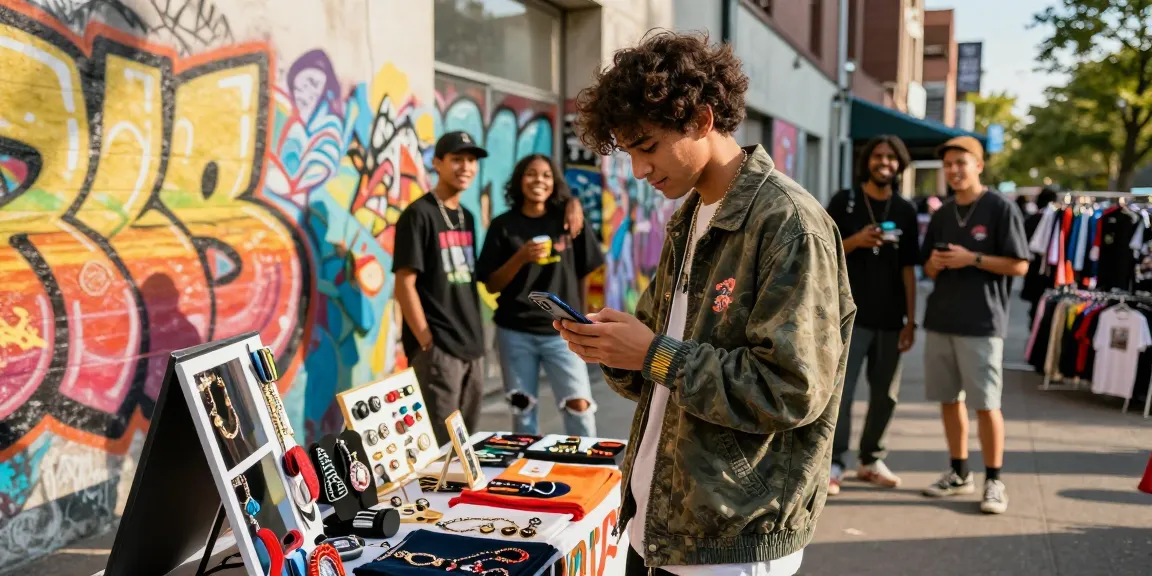 Discover rokok88's vibrant urban lifestyle through trendy streetwear shopping scene capturing youth culture and unique merchandise.