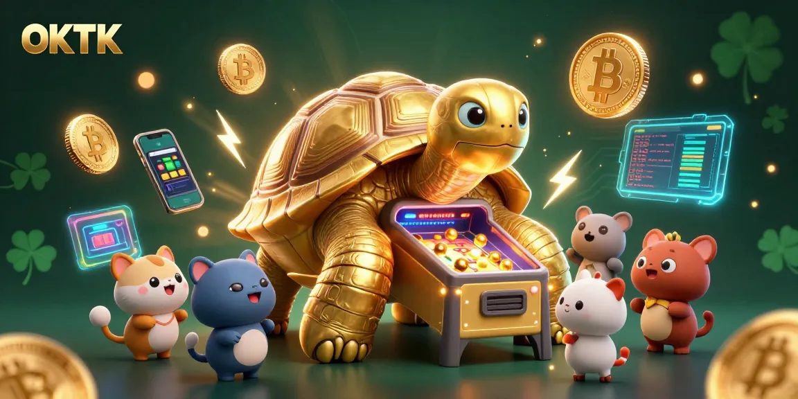 Play and win with OKTK as colorful characters enjoy an engaging casino adventure.