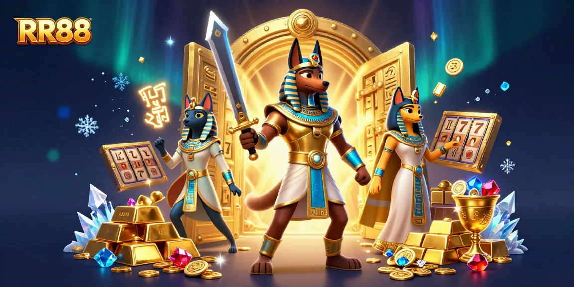 Win big at RR88 with the magical slot games featuring Anubis and Bastet, gold, gems, and excitement!