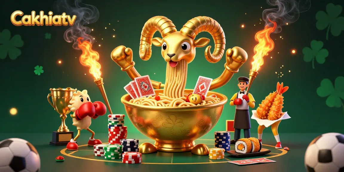Cakhiatv showcases a dynamic online casino scene with vibrant characters and engaging betting elements.