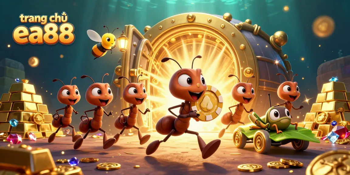 Experience the thrilling adventures on trang chủ ea88 with our team of cartoon ants embarking on a heist!