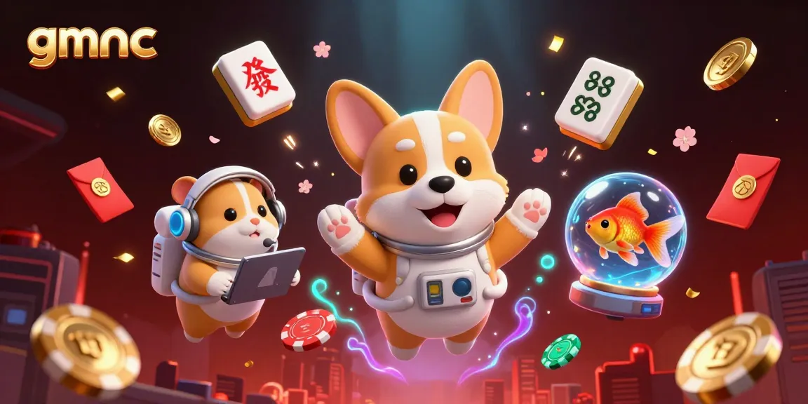 Engage with gmnc's vibrant casino experience featuring unique characters in a space station.