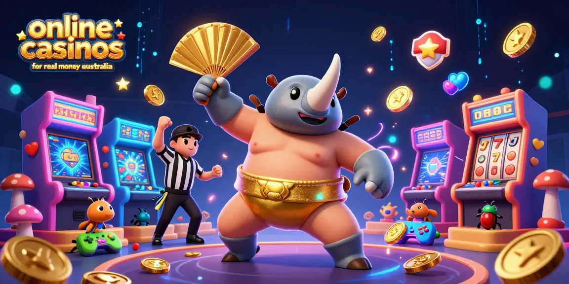 Experience thrilling gameplay at online casinos for real money australia with beetle champions and gold coins.