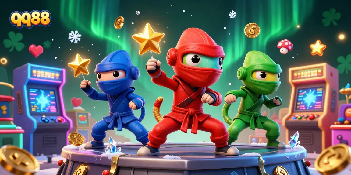 Engage in exciting gameplay at qq88 with colorful 3D arcade machines and dynamic characters!