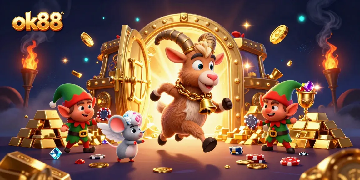 Engage in the festive horror of ok88 with lively characters in a vibrant casino setting.